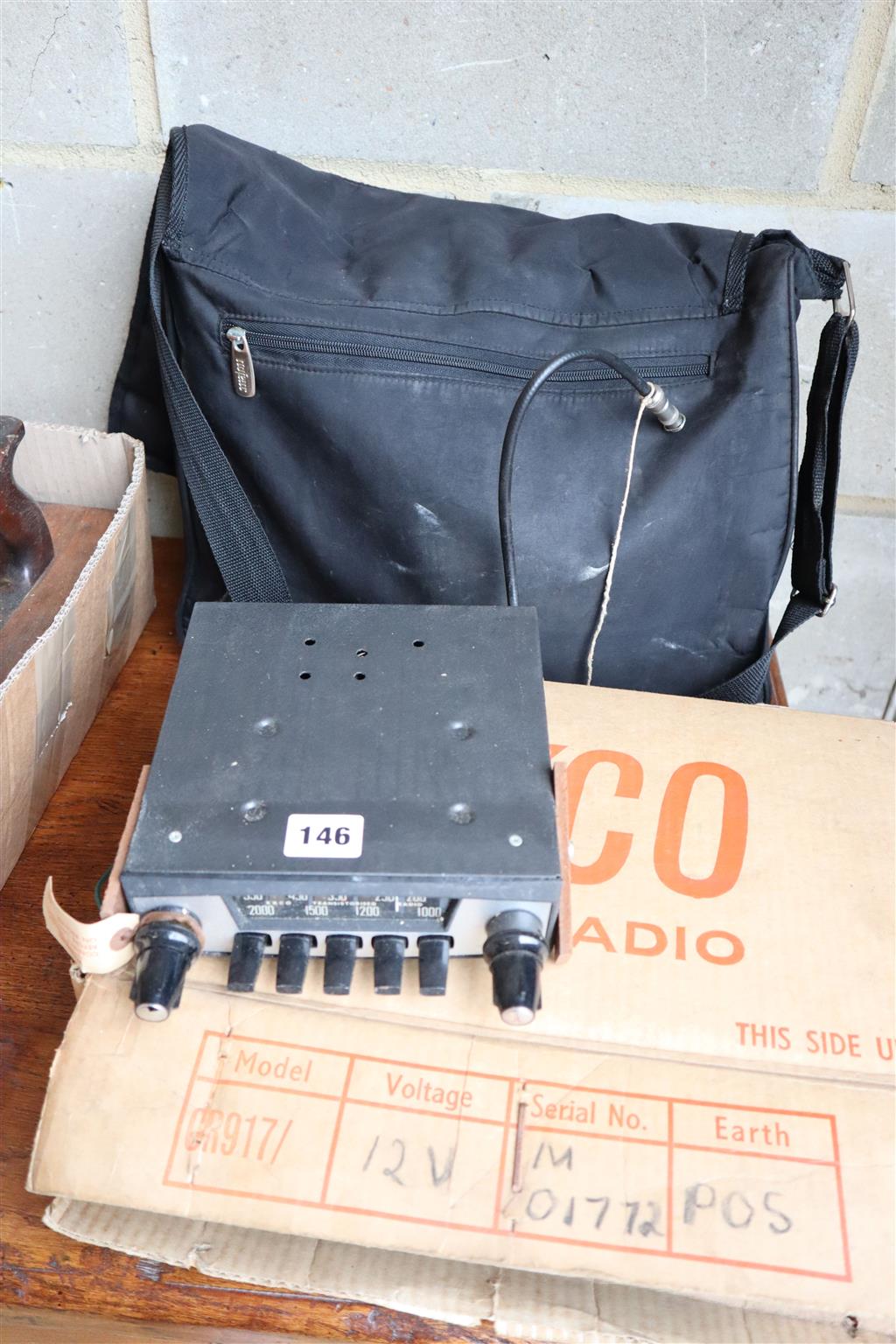 Unused EKCO car radio, boxed, circa 1960